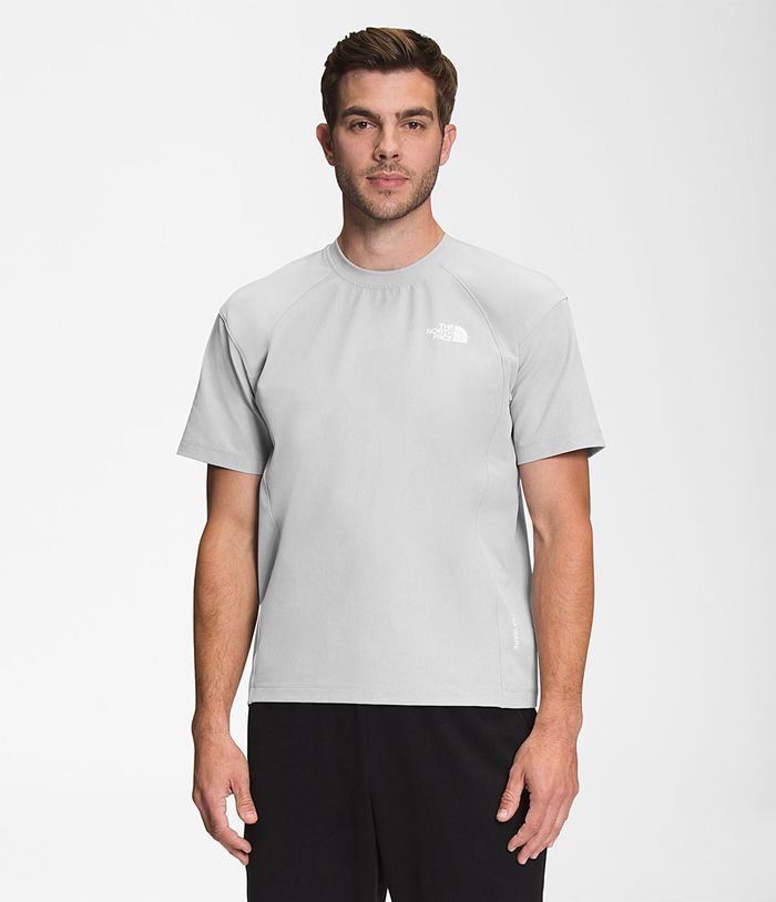 The North Face T Shirts Męska Głęboka Szare Tekware® Krótki Rękaw Top - HLKX45012